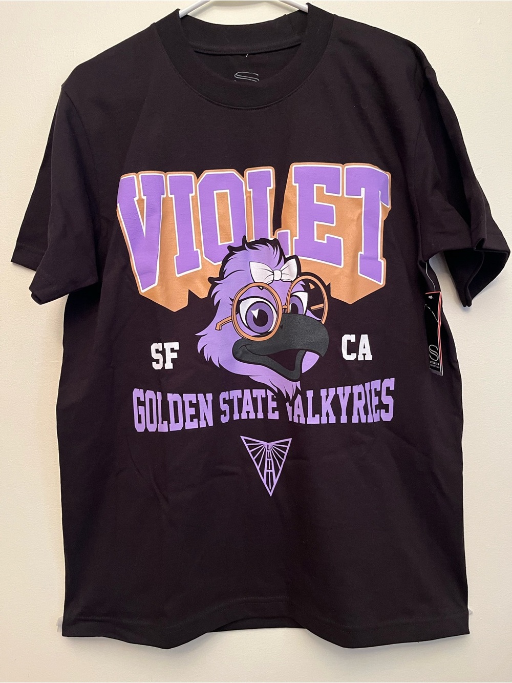 Stadium Essentials Golden State Valkyries Violet Mascot Heavyweight T-Shirt